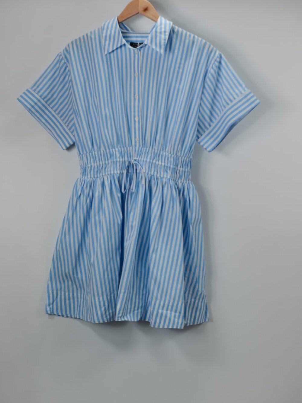 J. Crew Elena mini shirt-dress in striped cotton poplin - Size 10 - Picture 2 of 3